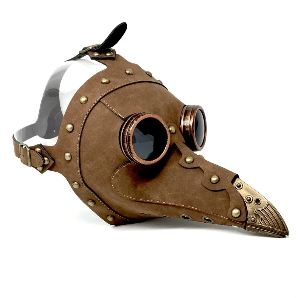 Steampunk Plague Doctor Mask, Long Nose Halloween Masquerade Party Masks
